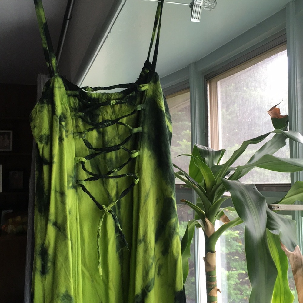 5 for $20 Vintage Tie Dye Lace Up Maxi